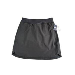 Lands' End Swim Skort Womens XS 2-4 Black Pockets UPF Skirt Stretch Shorts NWT